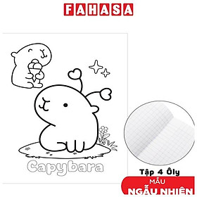 Tập Học Sinh Tô Màu Capybara - Bìa Kiếng - 4 Ô Ly - 96 Trang 100gsm - The Sun (Mẫu Bìa Giao Ngẫu Nhiên)