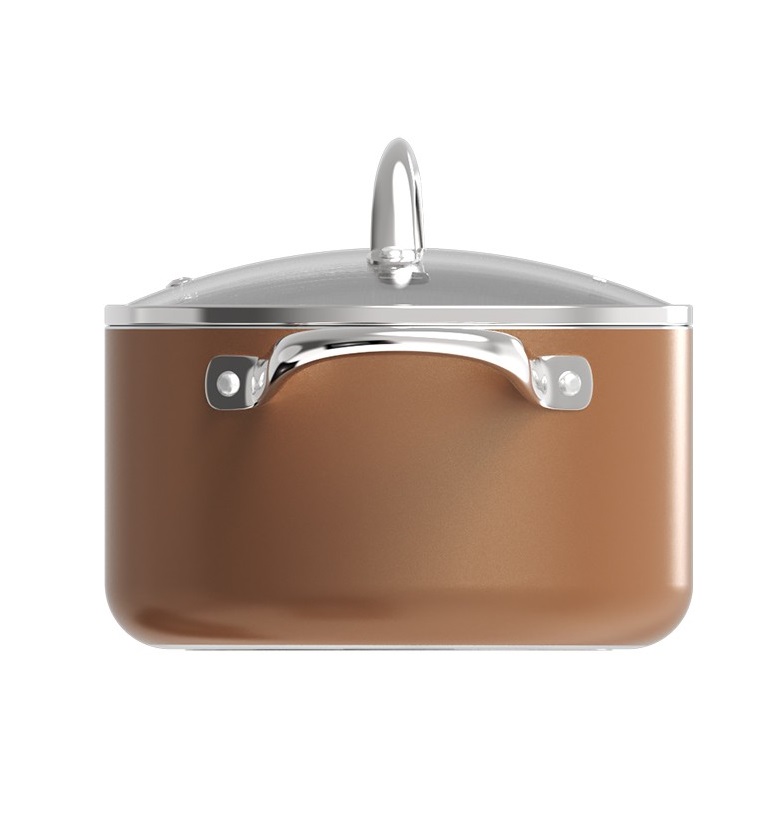 Bộ Nồi Chảo Chống Dính Đáy Từ Sunhouse SHG8081MB - Hàng Chính Hãng