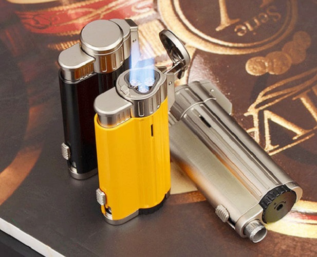 Vỏ Hột Quẹt Bật Lửa Khò 3 Tia COB 54 Thiết Kế Độc Lạ Lửa Khò Mạnh Mẽ - Dùng Gas Cao Cấp