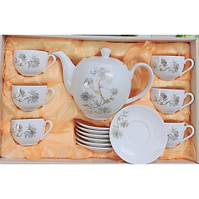 BỘ ẤM CHÉN SỨ PHA TRÀ TRUYỀN THỐNG ( GIAO NGẪU NHIÊN ) - ANTH627