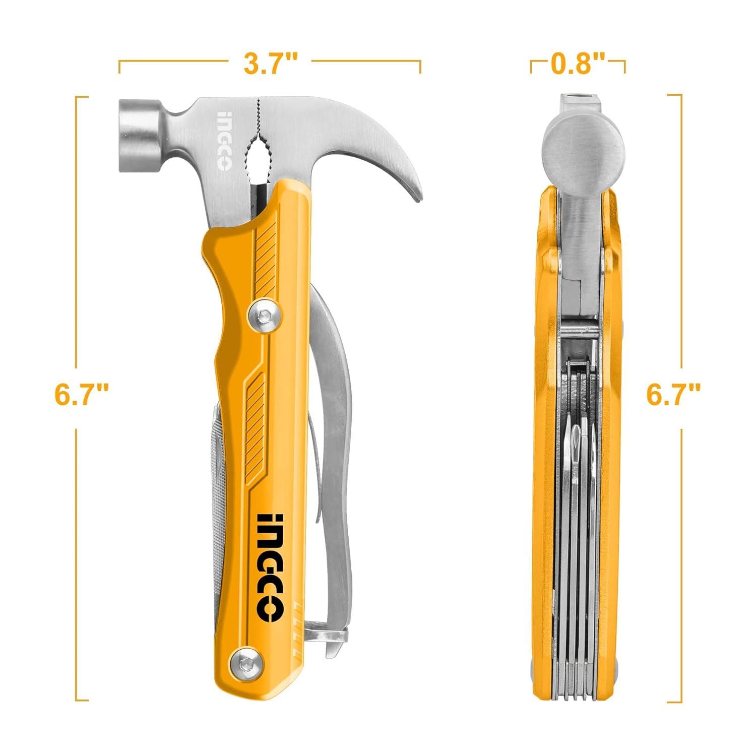 BỘ DỤNG CỤ ĐA NĂNG CÓ BÚA NHỔ ĐINH 12 TRONG 1 INGCO HMFH0121 - HÀNG CHÍNH HÃNG