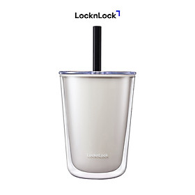 Ly nhựa 2 lớp Bubble Tea Cold Cup LocknLock HAP529 - Kèm ống hút - Dung tích 720ml