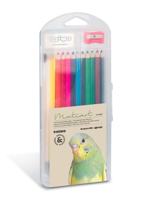 Hộp 12 Bút Chì Màu Lục Giác Hòa Tan Trong Nước Ø 3,3 mm - Primo 49