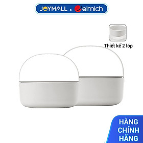 Bộ thau rổ có quai Rose Elmich EL0267, EL0268, Hàng chính hãng, Size 24, 28cm, nhựa PP an toàn, 2 lớp rổ - JoyMall