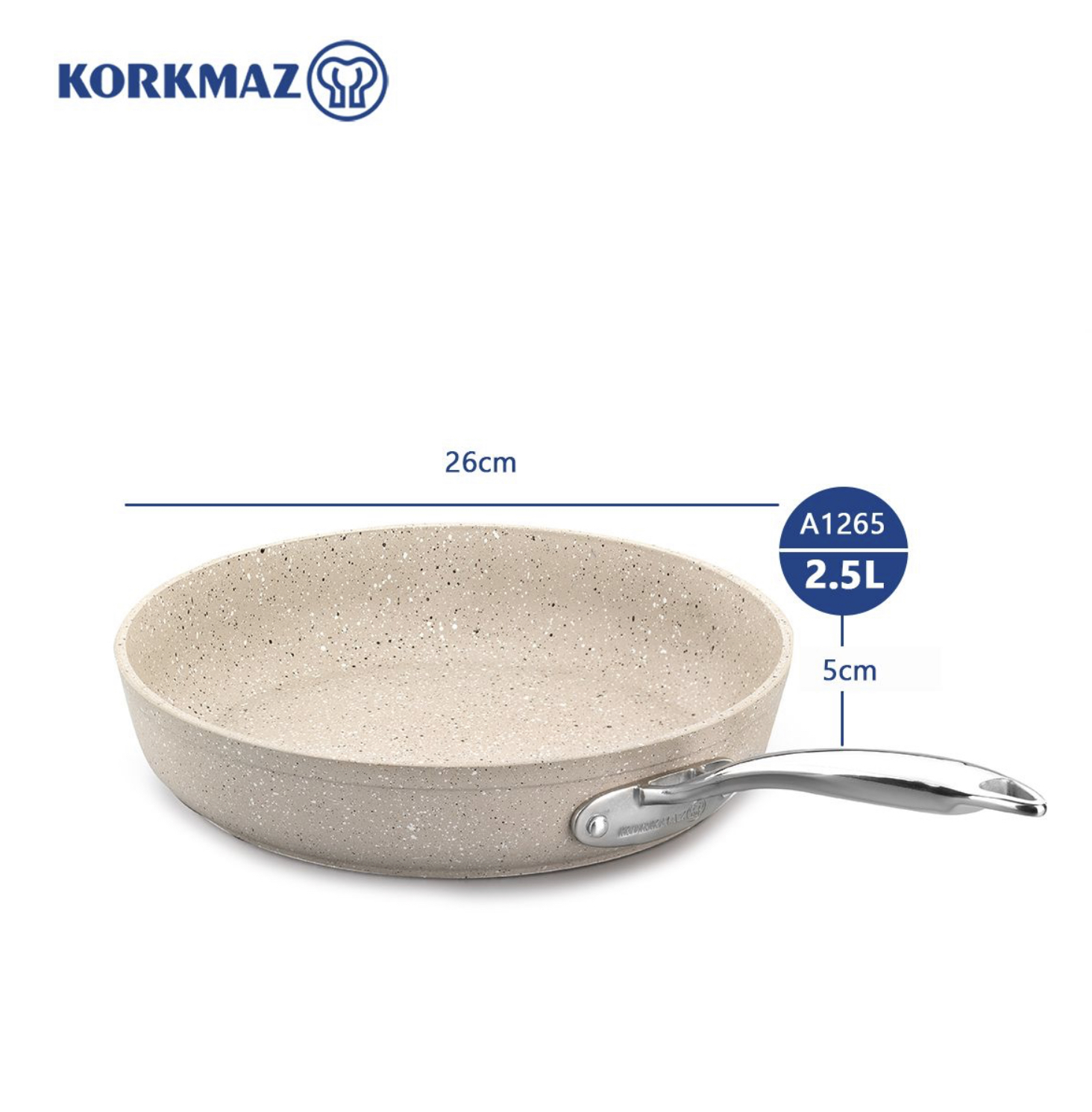 Chảo chống dính Korkmaz Granita - Hàng Chính Hãng