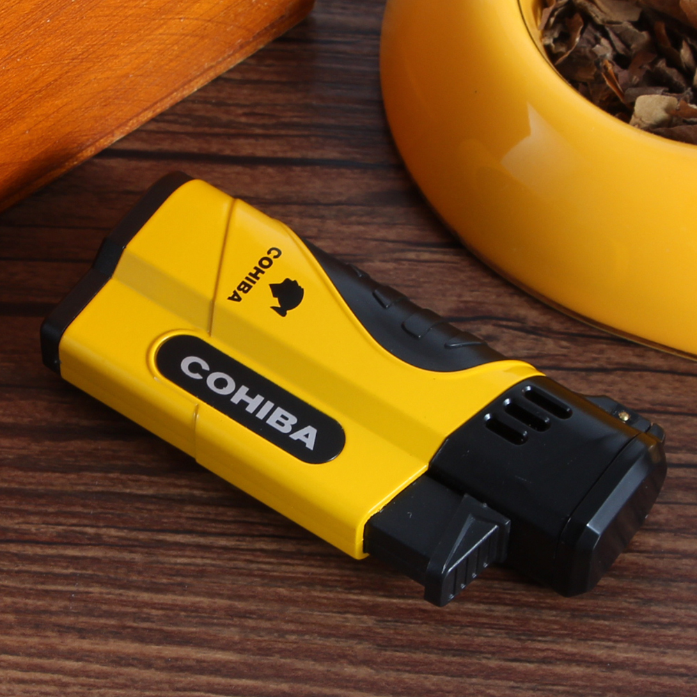 Vỏ Hột Quẹt Bật Lửa Khò 4 Tia H166 Kèm Đục Tiện Lợi Đẹp Độc Lạ - Dùng Gas Cao Cấp