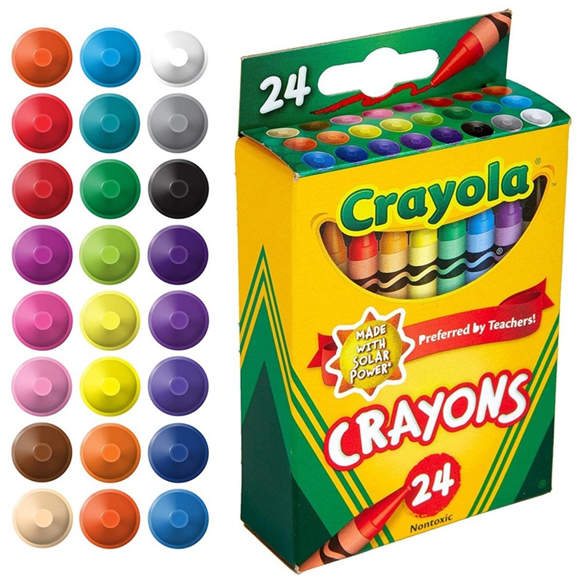 Hộp 24 Bút Sáp Màu Crayon - Crayola 523024