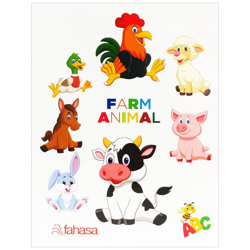 Combo 5 Tập Học Sinh Animal 5 Ô Ly 96 Trang 100gsm - FAHASA (Mẫu Bìa Giao Ngẫu Nhiên)