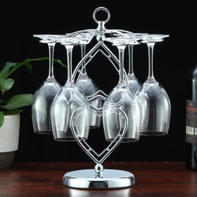 Giá Treo Ly Uống Rượu Vang Cao Cấp Inox 304 Bền Đẹp Để Bàn Trong Gia Đình Mã KT05