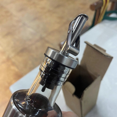 Bình Rót Gia Vị Dầu Ăn, Nước Mắm  200ML – Chai Thủy Tinh Bọc Inox Sang Trọng