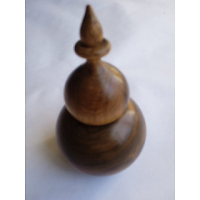 Lọ đựng tăm NH HOME hình chuông gỗ bách xanh 