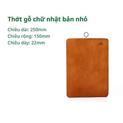 Thớt gỗ tự nhiên chữ nhật PHUSANG được làm từ gỗ xà cừ chống ẩm mốc dùng để băm thái thức ăn và đồ dùng nhà bếp