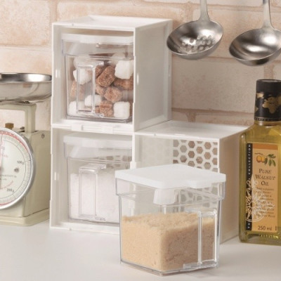 Hộp đựng gia vị, trà, cà phê, các loại hạt,...Inomata cao cấp 430ml nội địa Nhật Bản