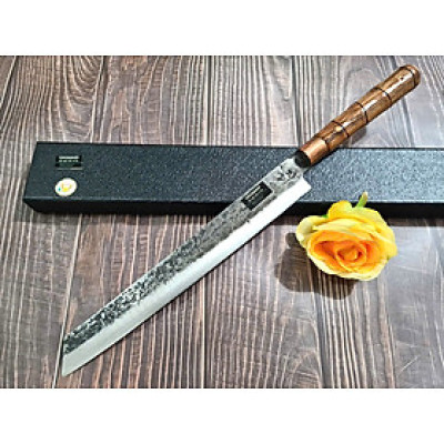 DAO BẾP - DAO SASHIMI THÉP KHÔNG RỈ MÃ QR37 N4 NTVN topcomshop vn