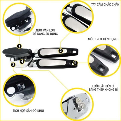 Dụng cụ khui nắp hộp đa năng - màu giao ngẫu nhiên