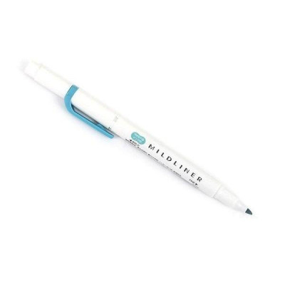 Viết Lông Dầu Dạ Quang Zebra Mildliner-MSB Fine Bold Mild Smoked Blue