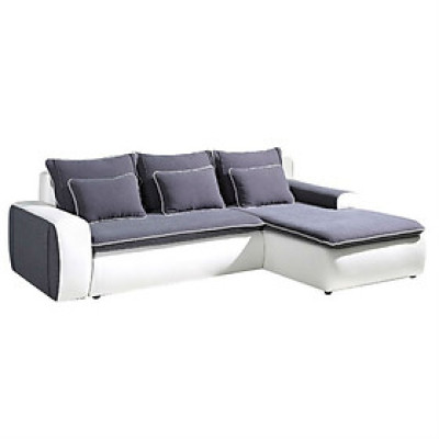 Sofa Nỉ L-Concept Juno Sofa - Trắng Phối Xám (250 x 160 cm)
