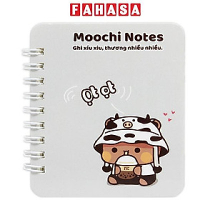 Sổ Lò Xo Moochi Notes A7 - Kẻ Ngang - 160 Trang 300gsm - The Sun 06
