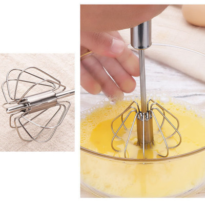 Dụng Cụ Đánh Trứng Cầm Tay Dạng Ấn Trục Xoay Tự Động - Chất Liệu Thép Không Gỉ 304 Cao Cấp - Chính Hãng MINIIN