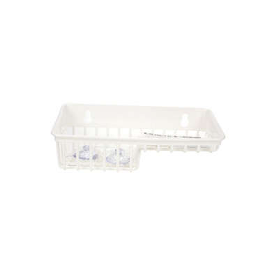 Giá để giẻ rửa bát 2 ngăn dạng lưới màu trắng Inomata nội địa Nhật Bản