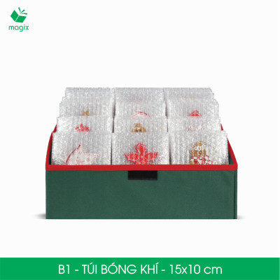 B1 - 15x10 cm - 50 Túi bóng khí chống sốc đóng hàng - Túi gói hàng, bọc chống sốc, xốp chống sốc