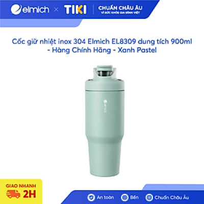 Cốc giữ nhiệt inox 304 Elmich EL8309 dung tích 900ml - Hàng Chính Hãng