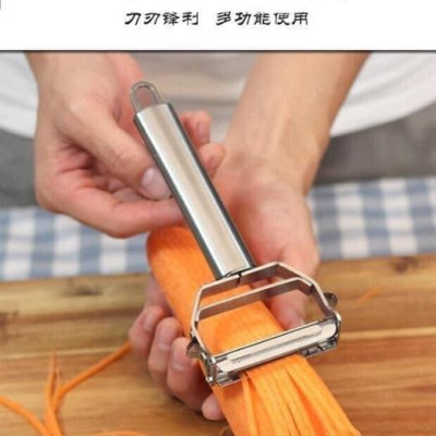 Nạo Gọt Củ Quả 2 Đầu Inox  Nạo Sợi  Gọt Vỏ Tất Cả Các Loại Củ Quả