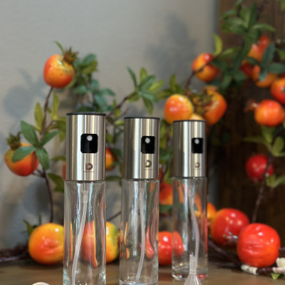 Bình xịt dầu ăn DandiHome dạng phun sương kèm phễu sử dụng cho vỉ nướng, nồi chiên không dầu trong nhà bếp