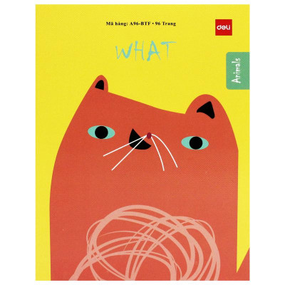 Tập Học Sinh - 4 Ô Ly Vuông - 96 Trang 100gsm - Deli CNA96-BTF (Mẫu Bìa Giao Ngẫu Nhiên)