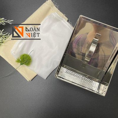 [+TẶNG] Khuôn làm ĐẬU PHỤ (đậu hủ, đậu khuôn) TÀU HỦ - C. Liệu INOX KHÔNG RỈ cao câp - SIZE LỚN. Chuyên phục vụ Sp Gia d
