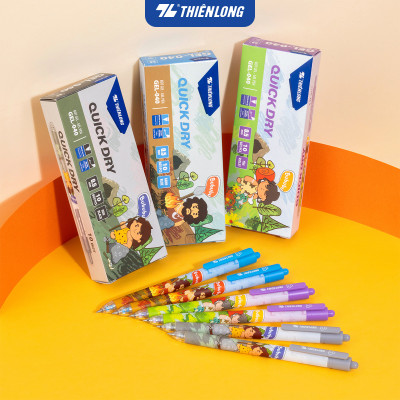 Combo 5/10/20 Bút gel Quick Dry Thiên Long GEL-040