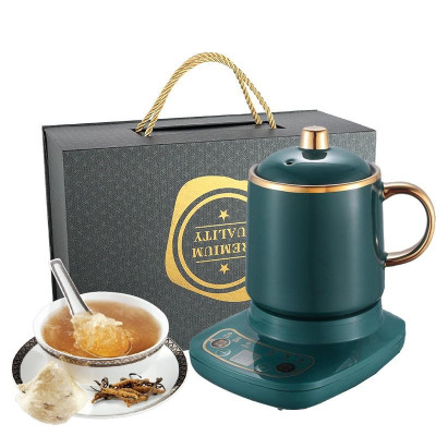 Cốc Chưng Yến, Hầm Cháo Đa Năng Kèm Đế Giữ Nhiệt - Cốc Hâm Nóng Có LED 6 Chế Độ Mẫu Mới 2021