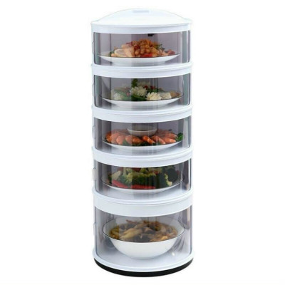 Lồng bàn 5 tầng bảo quán đồ ăn, Lồng bàn đậy thức ăn giữ nhiệt - Chính hãng MINIIN 