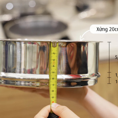 [Chính hãng iMat] Xửng hấp iMat inox 304 kích cỡ 18(cm). Dùng cho nồi, chảo cùng size