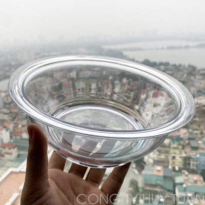 Âu phíp tròn trong suốt có nắp đậy Việt Nhật - Tô cơm, bát đựng canh, đựng thực phẩm an toàn tiện lợi - Hàng chính hãng