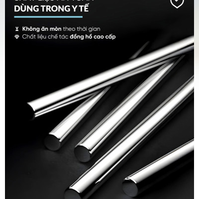 Bộ 10 đôi đũa inox 316L Hàn Quốc CIM316 bảo hành 24 tháng
