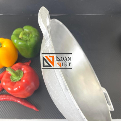 CHẢO GANG ĐÚC nguyên khối ĐÁY SÂU - Chảo lớn bằng gang dày nặng giữ nhiệt tốt và đều. Dùng xào rau, nấu cơm cháy, bò né, Chảo truyền thống NHIỀU SIZE