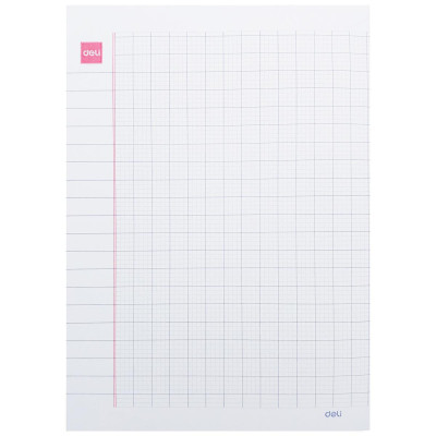 Giấy Kiểm Tra - 4 Ôly Vuông 2.5 mm - 170 x 240 mm - 100gsm - Deli CN601 (15 Tờ Kép)