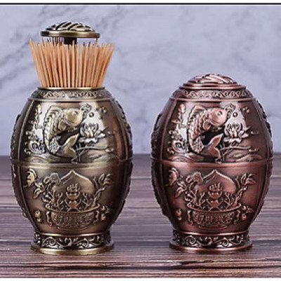 LỌ ĐỰNG TĂM  ĐỒNG GIẢ CỔ TRÒN - ANTH501