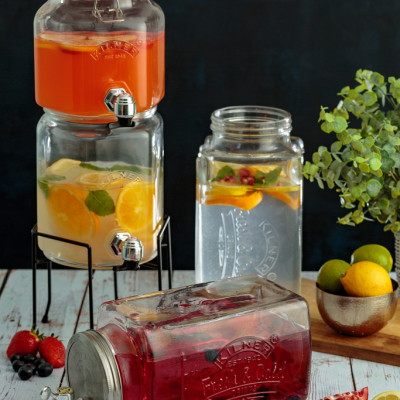 Bộ Hũ Thủy Tinh 3 Món Có Vòi Kilner