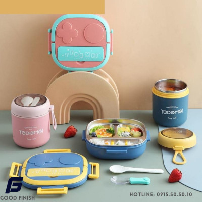 Khay đựng thức ăn giữ nhiệt làm từ thép không gỉ 304 FG Good Finish,họa tiết đẹp