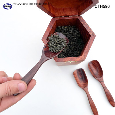 Muỗng Thìa Xúc Trà Gỗ Trắc Cao Cấp Dụng Cụ Trang Trí - CTH596