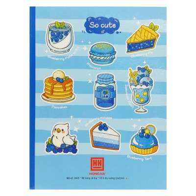 Vở Class Bamby - 5 Ô Ly 96 Trang ĐL 58g/m2 - Hồng Hà 0405 (Mẫu Màu Giao Ngẫu Nhiên)