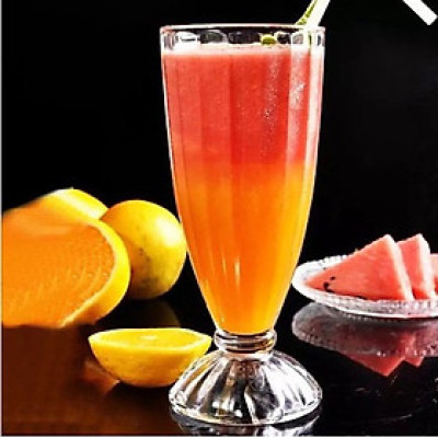 BỘ 6 LY THỦY TINH CAO CẤP UỐNG SINH TỐ HOA QỦA CÓ ĐÉ VÂN SỌC - ANTH681