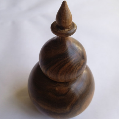 Lọ đựng tăm NH HOME hình chuông gỗ bách xanh 