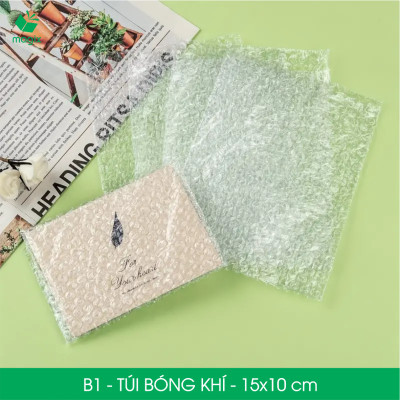 B1 - 15x10 cm - 50 Túi bóng khí chống sốc đóng hàng - Túi gói hàng, bọc chống sốc, xốp chống sốc