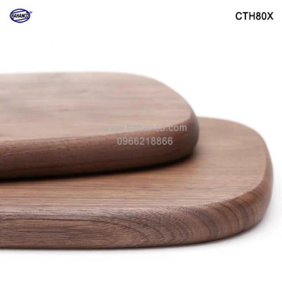 Thớt gỗ óc chó nhập khẩu Mỹ ️(CTH503) khay bánh mì/ bít tết/ pizza/ phụ kiện chụp ảnh