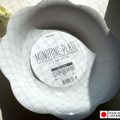 Tô nhựa Nakaya Monotone Plate size Ø278mm (Giao màu ngẫu nhiên) - Hàng nội địa Nhật Bản nhập khẩu chính hãng