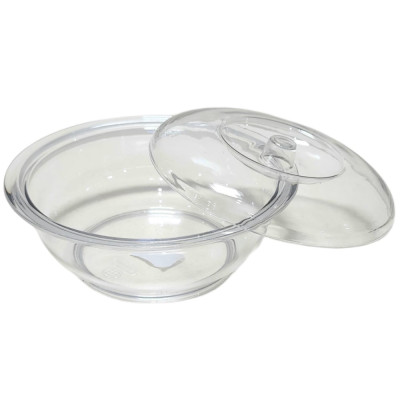 Âu phíp tròn trong suốt có nắp đậy Việt Nhật - Tô cơm, bát đựng canh, đựng thực phẩm an toàn tiện lợi - Hàng chính hãng