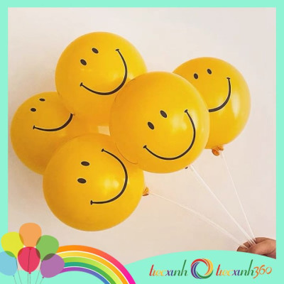 Bong bóng trang trí tiệc xinh hình mặt cười size 10